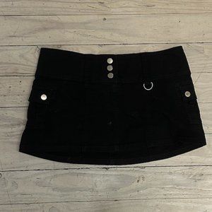 I am Gia Black Mini Skirt